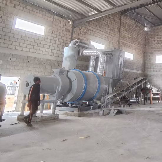 Fabricant de tambour de séchoir rotatif à sable à trois cylindres à économie d'énergie